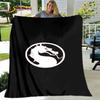 New Cartoon Mortal Kombat Flannel Throw Blanket Soft Warm for Living Room Bedroom Beds Sofa Decor Gift