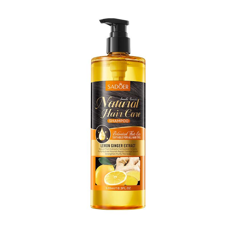 SADOER Shampooing nettoyant nourrissant et lissant au citron et au gingembre
