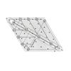 Multifunctional Sewing Ruler Fabric Cutting Ruler Acrylic Quilters Ruler 60 Degree Quilting Template Ruler