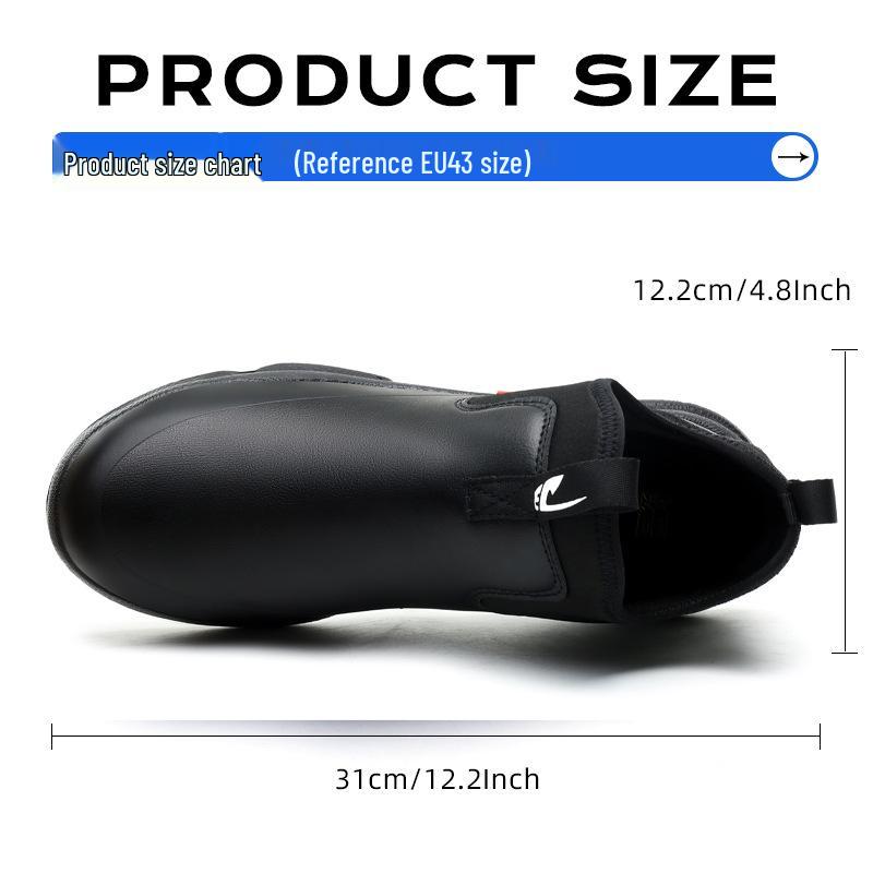 Non-slip Oil-proof Chef Shoes: Lightweight, Comfortable, Wear-resistant Safety Shoes for Long Hours and All Seasons