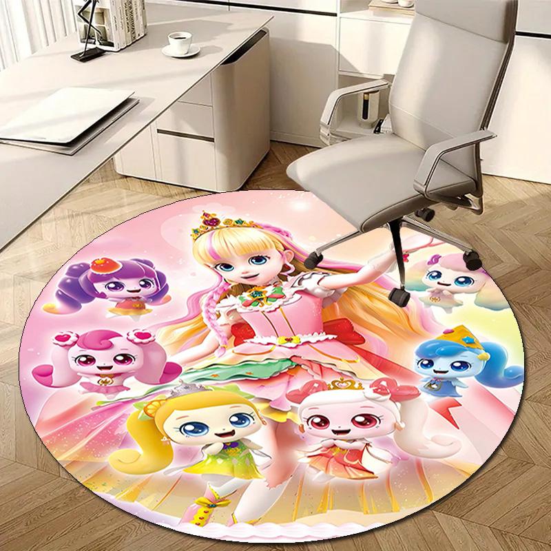 1pc Catch Teenieping Magic Sweethear (7) Design Printed Area Round Carpet for Bedroom Living Room Home Decor Rugs Mat Non Slip Mat Rug for Bedside