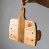 Natural Wood Roll Paper Holder Cutting Board Shape Wall Mounted Toilet Paper Holder Vintage Rustic Paper Towel Holder Bathroom