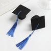 5/10Pieces Mini Graduation Hats For Christmas Home Decoration Graduation Wine Bottle Decor DIY Children's Hair Card Accessories