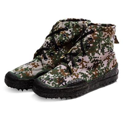 Stivali da Lavoro in Tela High-Top Mimetici Militari