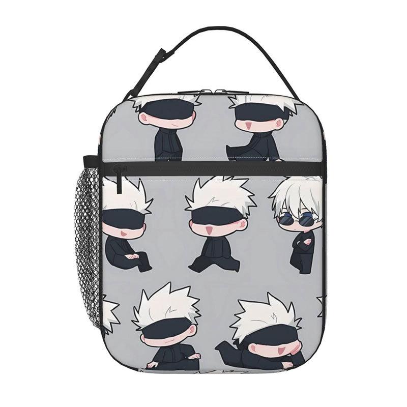 Spell Battle Printed Portable Student Lunch Bag Outdoor Bento Bag Insulated Lunch Box Bag Spell Return Battle