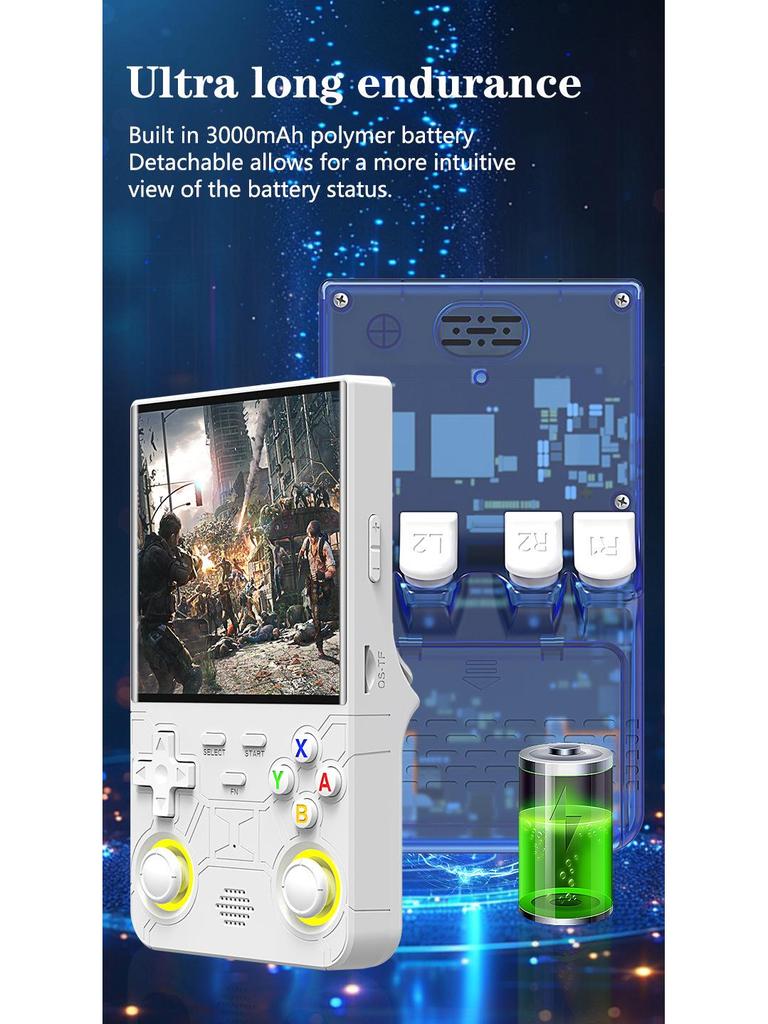 R36Ultra Open Source Retro Handheld Console - Portable Linux Dual System 4.0 for Arcade & PSP Games