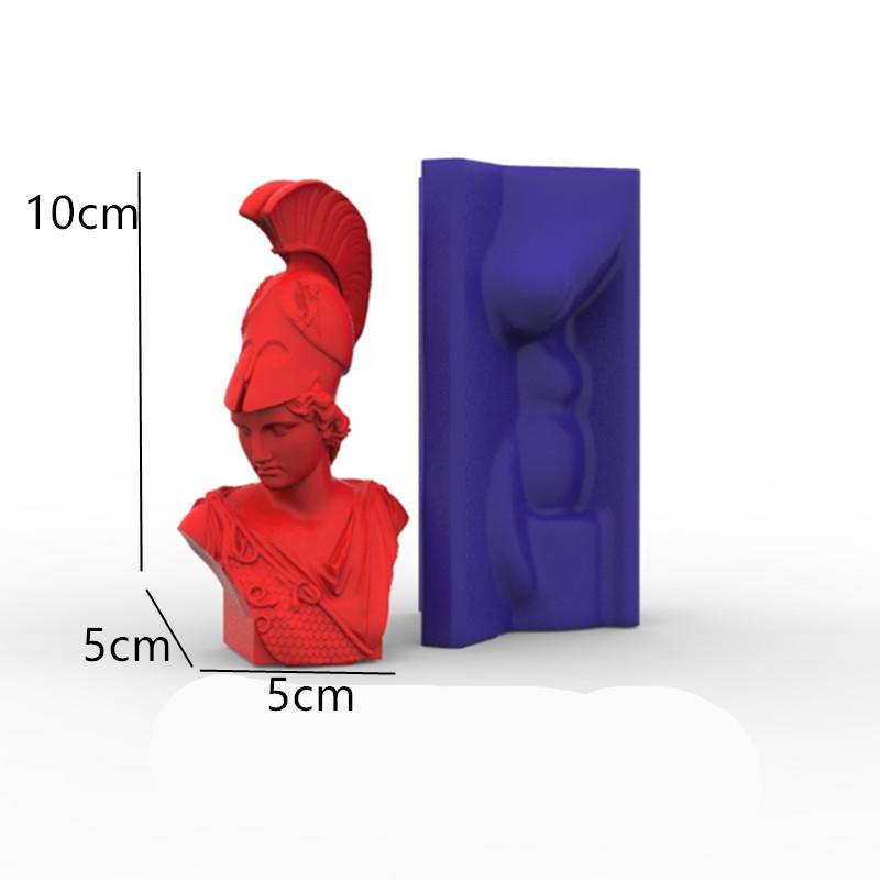 

3D Арт Статуя Геры Афины Силиконовые Формы для Свечей Греческая Богиня Гипсовый Портрет Форма Римская Скульптура Искусство Восковые Формы для Свечей