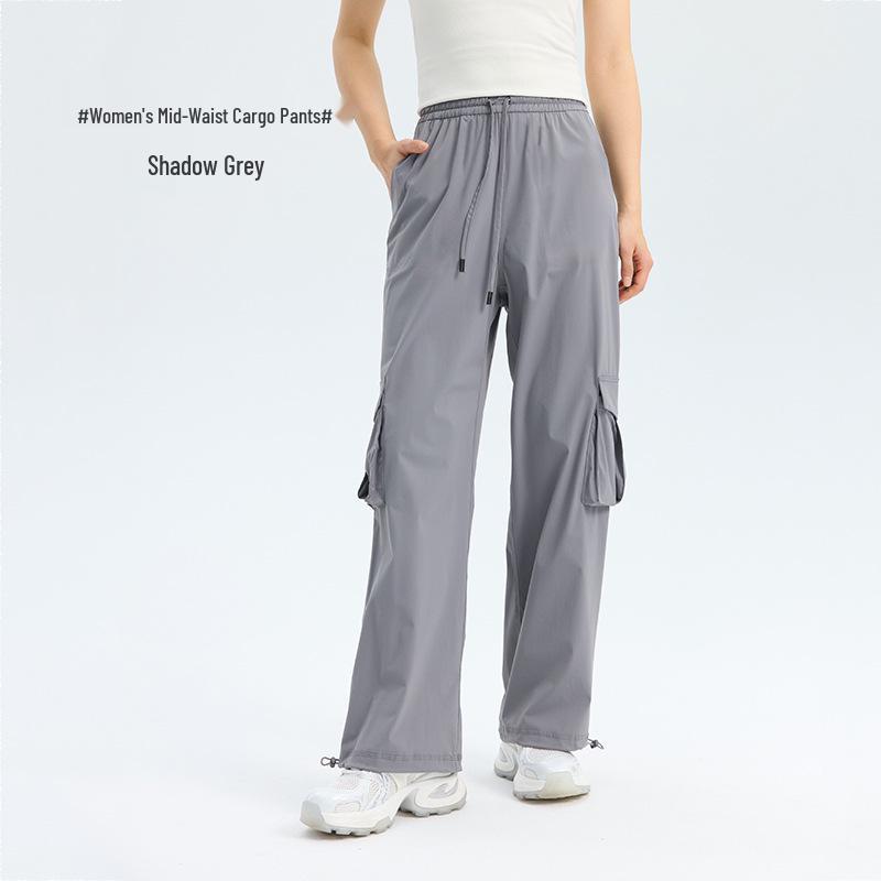 Women's Quick Dry UV Protection Casual Cargo Pants - Mid-Waist Summer Style