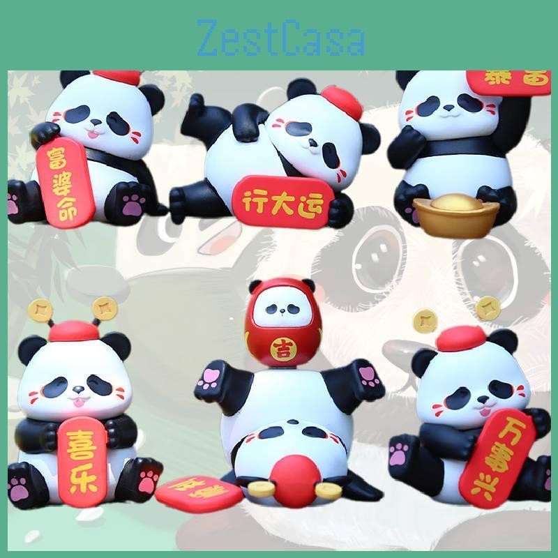 Adorable Pvc Panda Series Figure Ideal For Unique Home Decor And Charming Desk Accessories Gifts