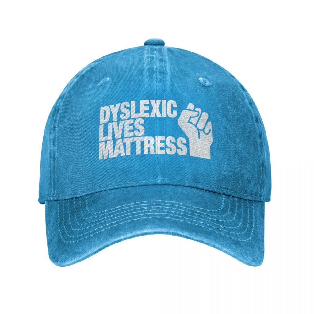Dyslexic Lives Mattress Baseball Cap Big Size Hat Luxury Brand Unique hats hard hat Hats For Unisex Womens