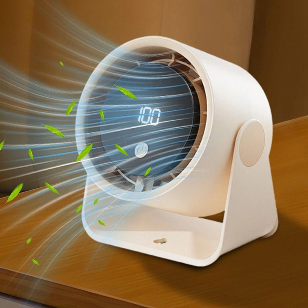 5-speed Adjustment Mute Fan Adjustable Angle Digital Fan Desktop Fan  Student Dormitory