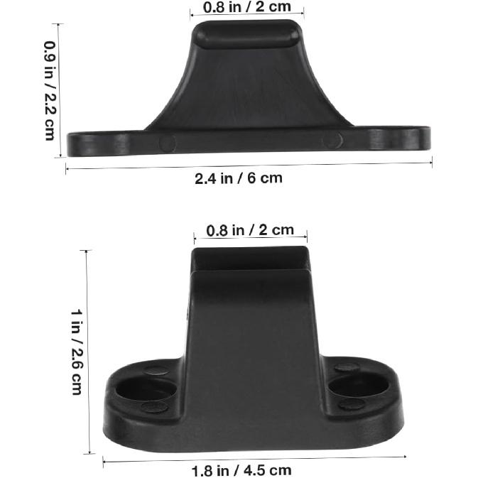 

2pcs RV Door Holder Black T-Shaped Nylon Retainer Kit Camper Door Latch Stop Catch for RV Motorhome Trailer Easy Installation Accessories