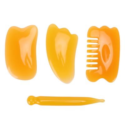 4pcs Gua Sha Scraping Tool Set Meridians Acupuncture Pen Deep Tissue Massage Tool for Face Back