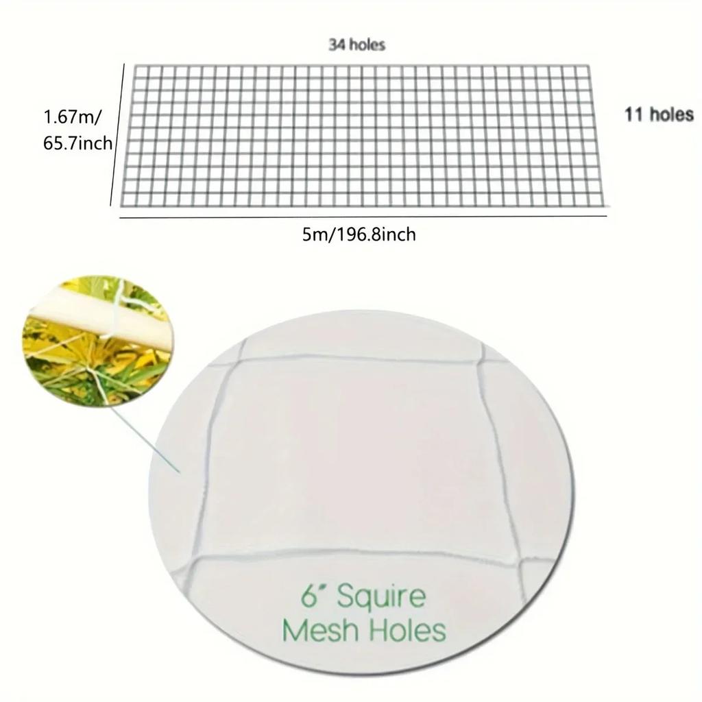 1pc- Garden Climbing Net Trellis Netting Heavy-Duty Plant Support Stand for Flowers Vegetable Vine Orchard Gardening Tools