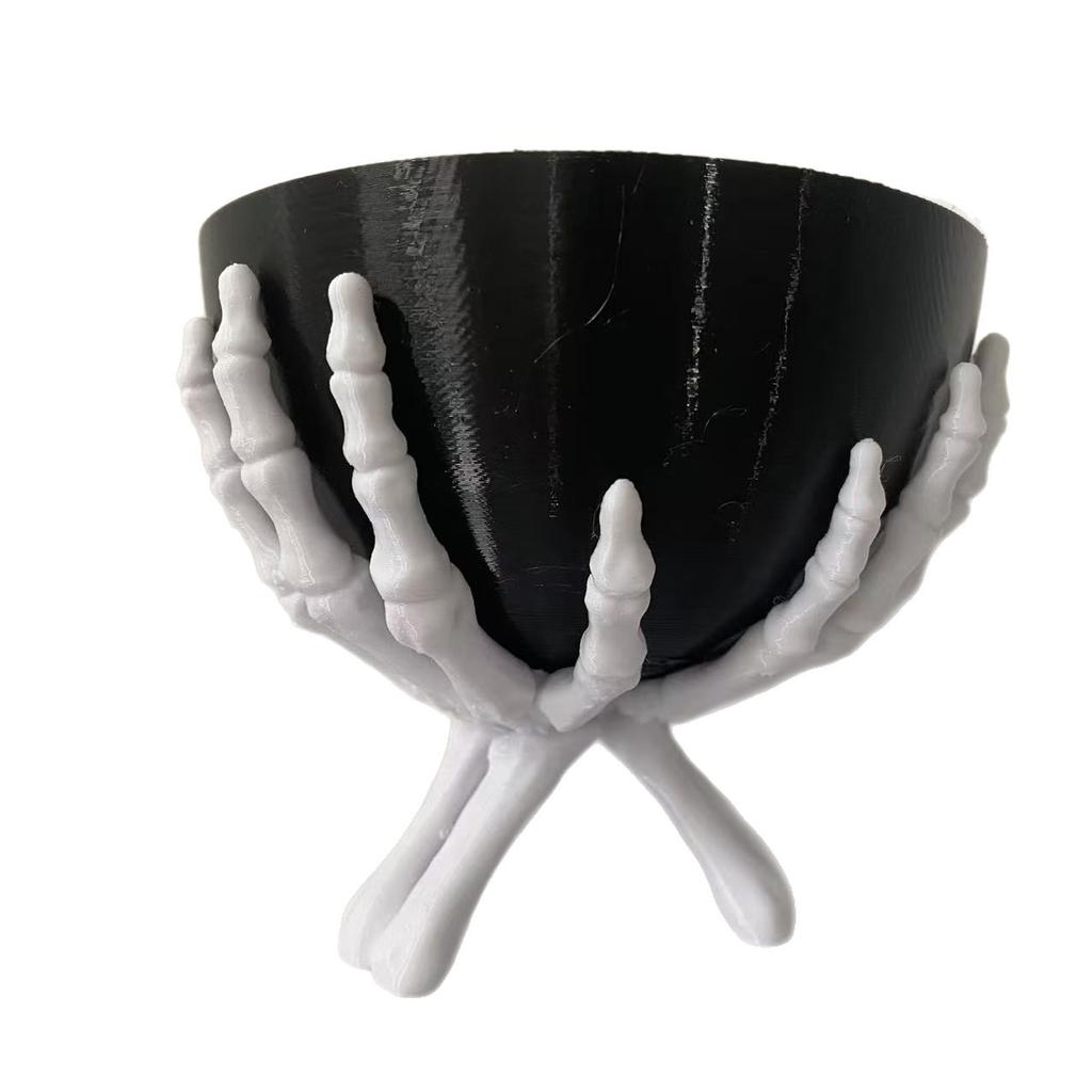 3D Printed Skeleton Hands Bowl, Halloween Candy Bowl, Creepy Party Home Decor, Creative Gift