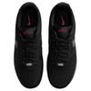 Nike Air Force 1 Low 07 LV8 Černý Lakovaný Swoosh Unisex Tenisky Tmavě Kouřově Šedá Univerzitní Červená IR0199-010