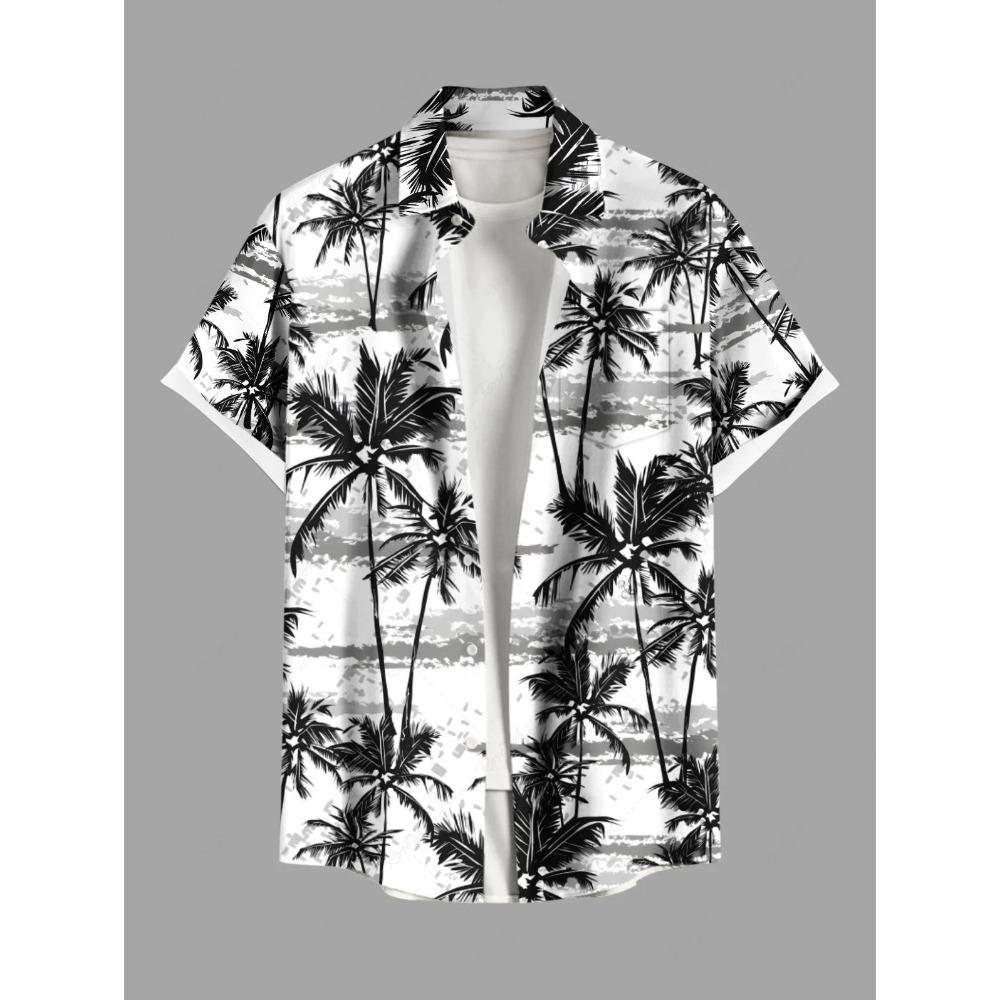 Hawaiianisches Ethno-Muster Design 3D-gedruckt Herrenhemd Sommer Casual Bedruckt Kurzarm Strand Hawaiianische Oberteile Herrenbekleidung