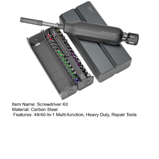 1 Set 44/40-In-1 Multi-function Screwdriver Kit Heavy Duty Multi-bit Screwdriver Laptop Phone Camera Glasses Watch Repair Screwdriver Tools