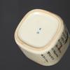 Taza de Té China de Bambú de 120 ml Cerámica Ru Yao Apertura Amarilla Hermosa Taza de Té Flores Vajilla Taza de Maestro Juego de Té KungFu