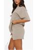 Fashion Summer Solid Casual Suit Elegant Casual O Neck Short Sleeve Short Pants Set Of 2 Pieces Holiday Womens Clothing