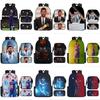 Elementary Students School Backpack Set Lightweight Oxford With Multiple Compartments For Afterschool Tutorage