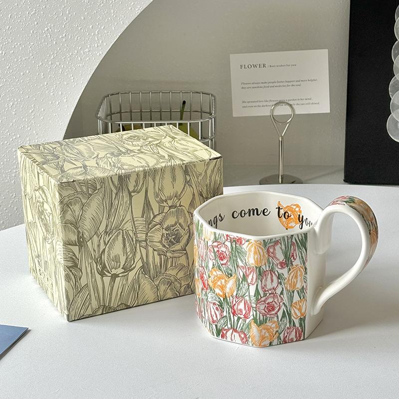 

Морріс Повний Квітів у Місті, Марк Керамічна Чашка для Води Домашній Офіс Висока Цінність Ручний Розпис Кавова Чашка Сувенір 400ml