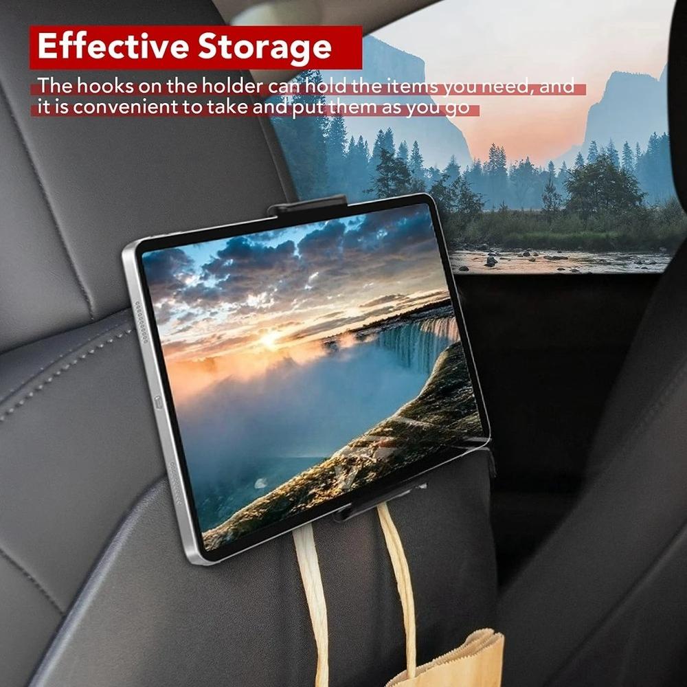 Tesla Car Headrest Tablet Holder Phone Mount Back Seat Entertainment Accessories Adjustable Universal Fit Easy Install