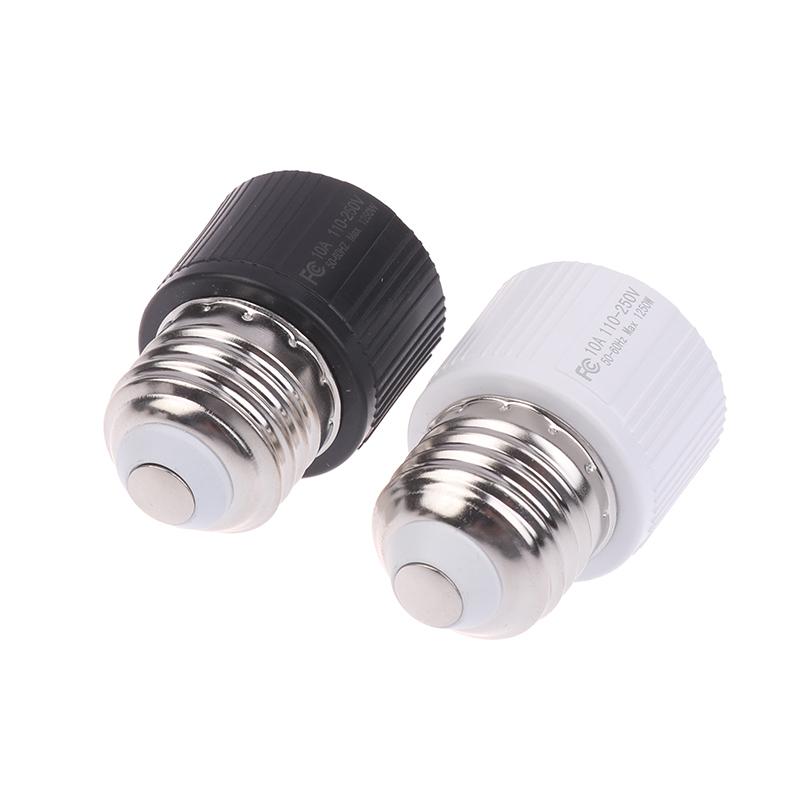 2Pcs E26/E27/B22 3Prong Light Socket Outlet Adapter Plug Light Socket To Plug Adapter Bulb Base Adapter 1250W Heat-Resistant