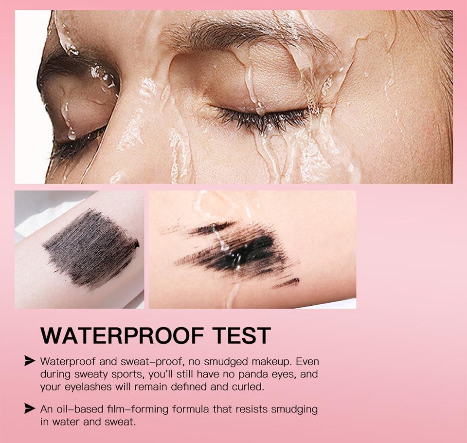 4d Silk Fiber Eyelash Mascara Waterproof Thick Lengthening Mascara Curling Long Black Extension