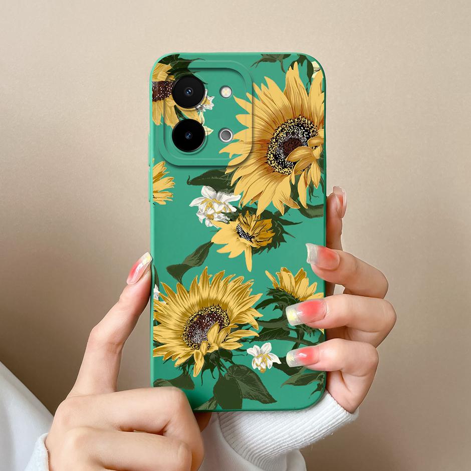

Для Vivo Y28 4G 5G Чехол Милый Рисунок Динозавра и Кошки Жидкий Силикон Ударопрочный Чехол Для VivoY28 Vivo Y 28 4G 5G Популярные Чехлы Vivo Y28 4G