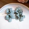 Fabric Flower Earrings Niche Small Fresh Versatile Stud Earrings Fashionable Sweet Super Fairy Temperament Earrings
