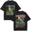 Prané Vintage Tričko Lana Del Rey UK a Irsko Tour Pánské Dámské Hip Hop Móda Oversized Krátký Rukáv Tričko Streetwear