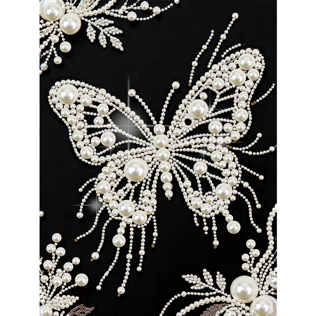 DIY Pearl Painting Kit for Adults Beginners Home Wall Decor Pearl Gem Paintings Picture Arts Craft 30x40cm Without Frame