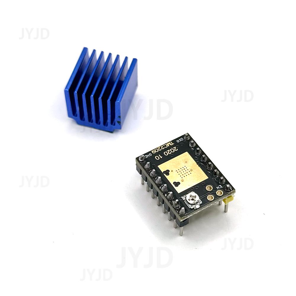 TMC2209 Con Dissipatore di Calore Driver Motore Passo-Passo StepStick Parti Stampante 3D 2,5A 256 Sottodivisioni Stampa Silenziosa