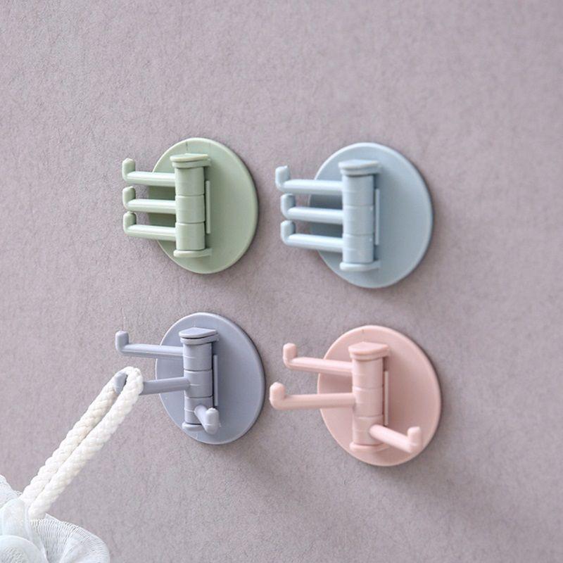 Versatile Rotatable Seamless Adhesive Hook Ideal For Kitchen Towel Wall Hanger Organization