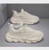 Men's Versatile Lightweight Height-Boosting Dad Shoes - Trendy, Breathable, Thick-Soled Casual Running Sneakers for Spring.