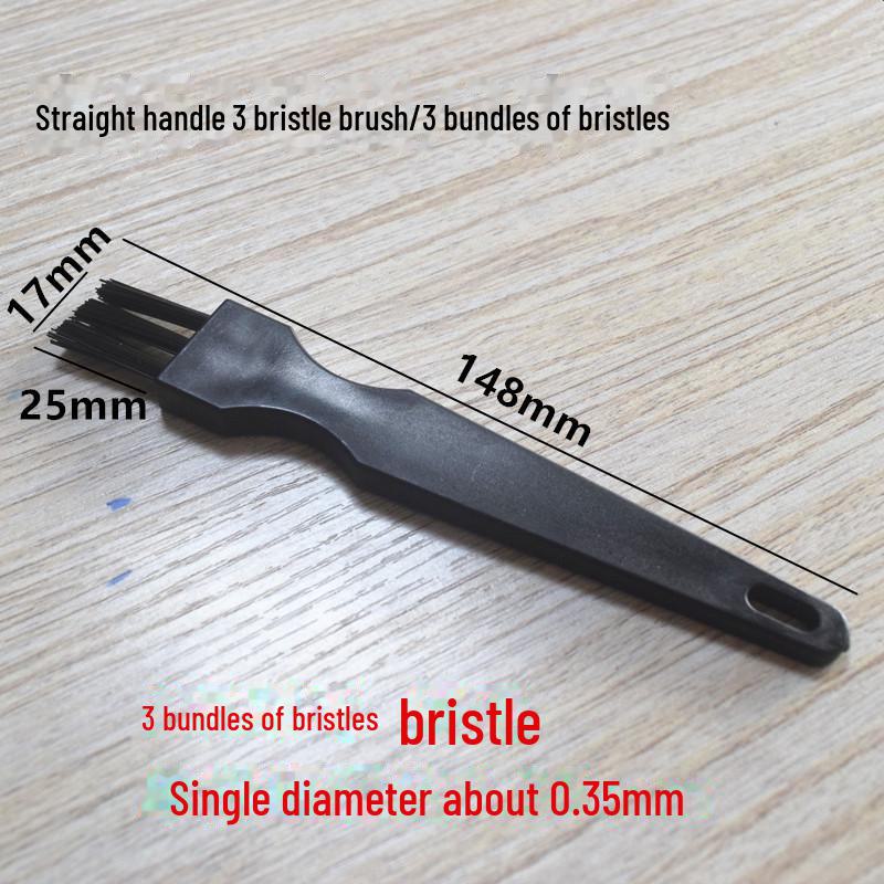 Ensemble de brosses antistatiques pour nettoyer téléphone, ordinateur, poussière de clavier et cartes PCB avec manche rond coudé