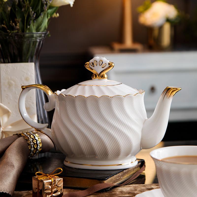 Nordic Bone China High-End Exquisite British Afternoon Tea Set Coffee Cup Saucer Luxury Light Luxury Home