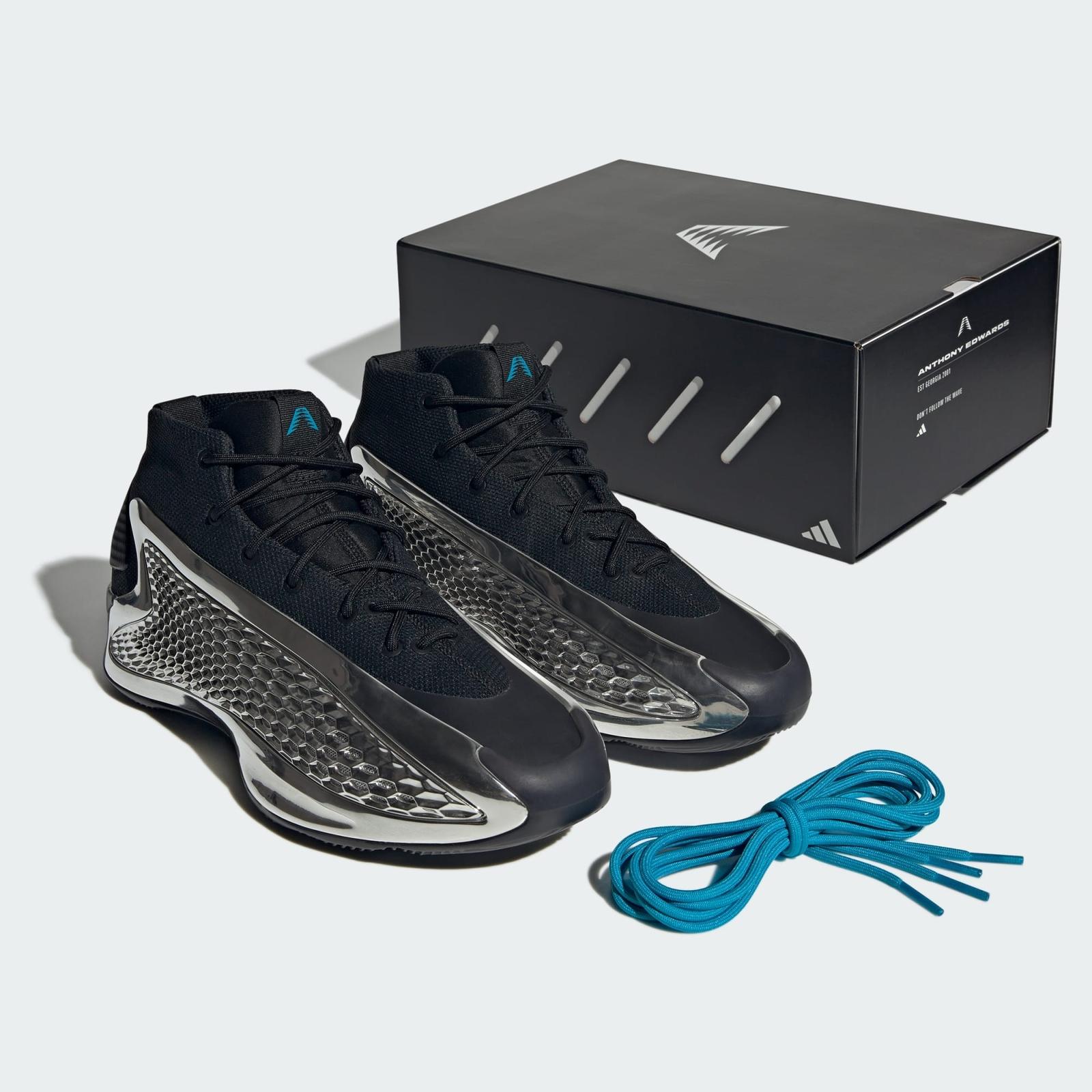 JI0424 adidas AE1 Low Черный Основной Серебристый Металлик (Мужской) 8.5