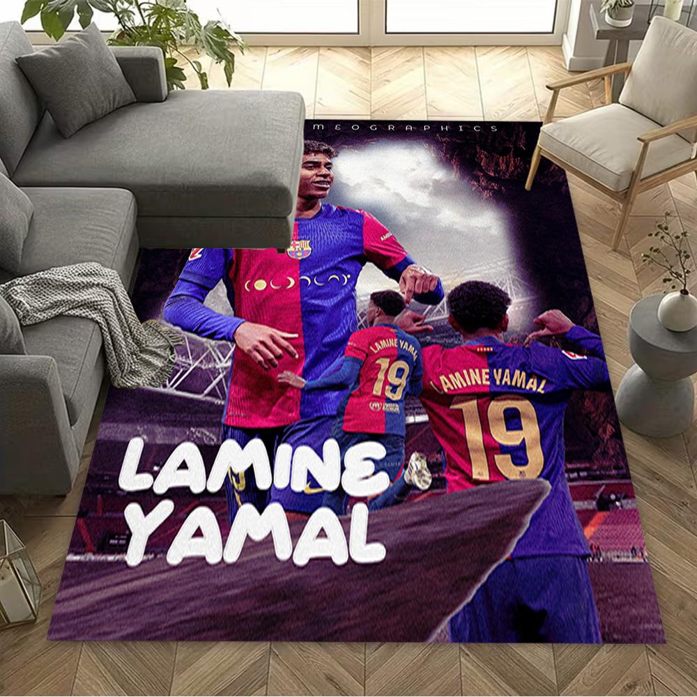 Lamine Yamal's Barcelona Debut Floor Mat Suitable for Entryway Dormitory Playrooms Kitchen Antislip Carpet Decorate Offices