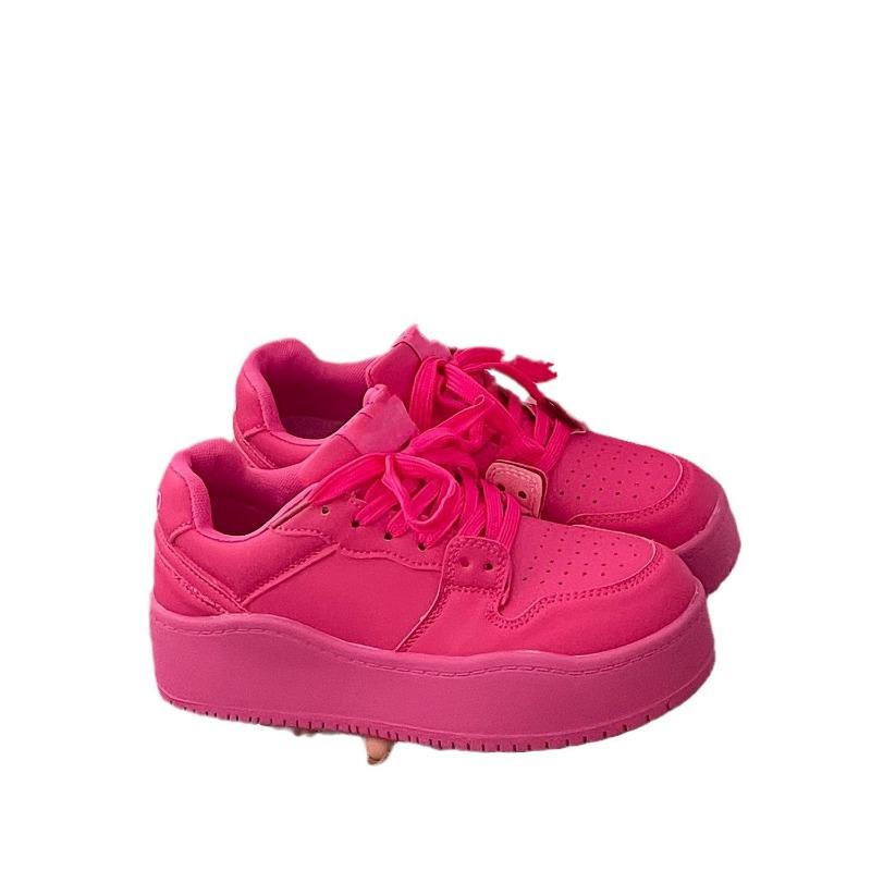 Board Shoes Autumn and Winter New Thick-soled Dopamine Yellow Casual Shoes To Increase the Height of Leisure Sports