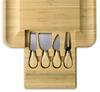 Cheese cutting board, serving snacks, cake stand, bamboo knives