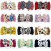 New children's headband headband, printed bow knitted wool headband, baby headgear hair accessories Baby