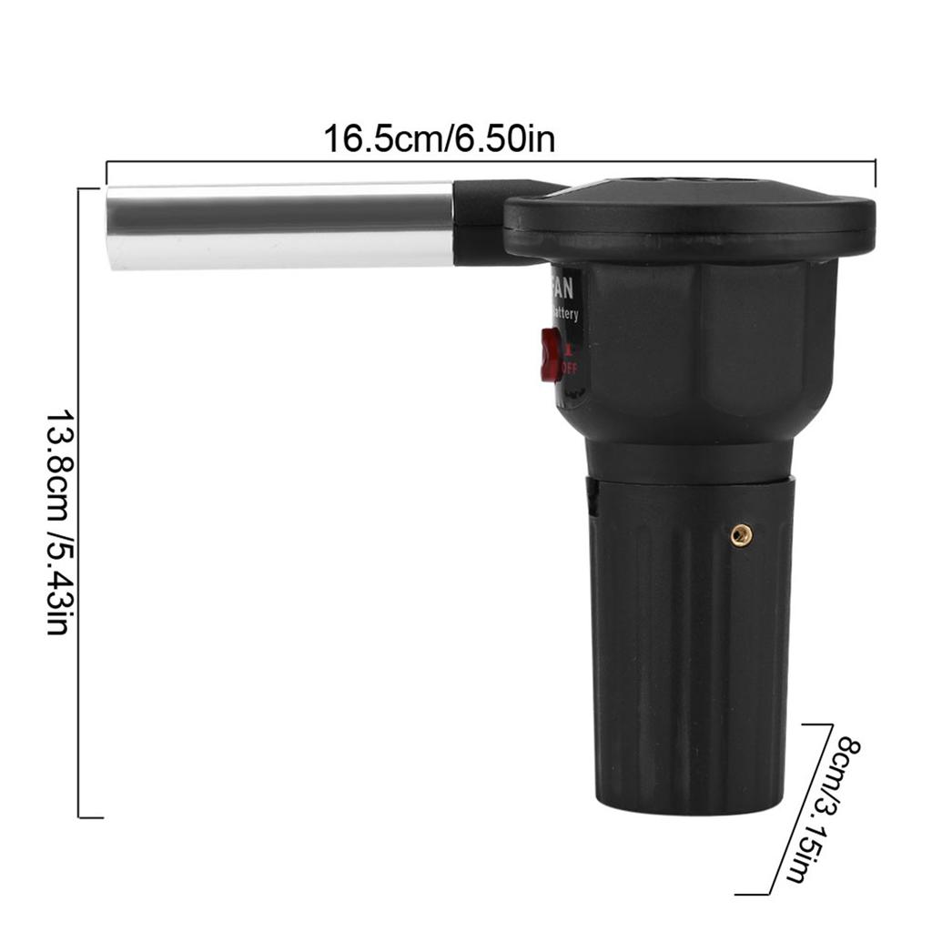 BBQ Blower Portable Battery Powered BBQ Fan Air Blower for Outdoor Camping Picnic Charcoal Grill Barbecue Grill Fan Grill Blower