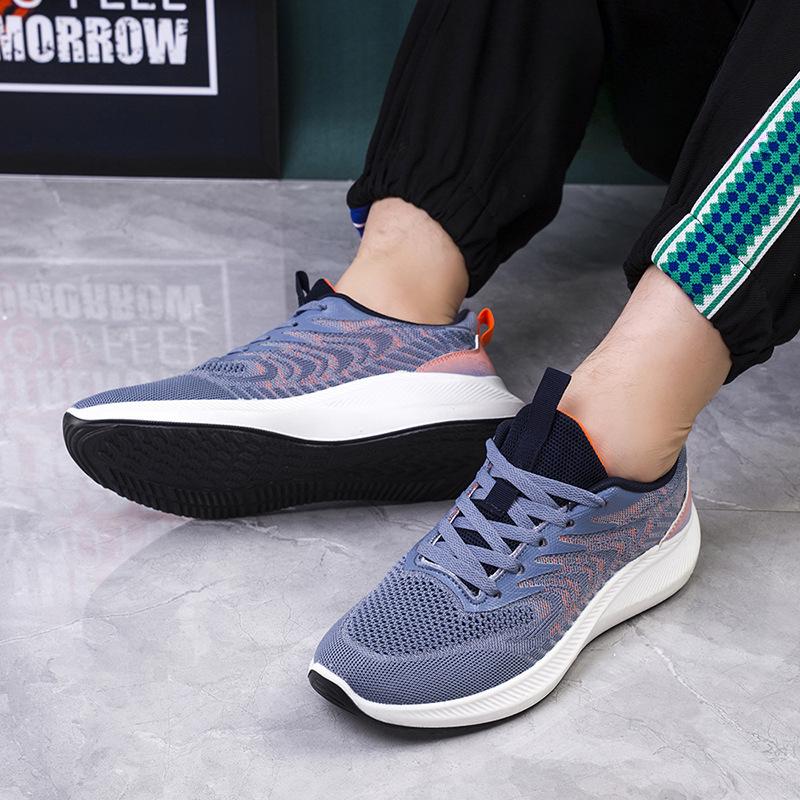 Spring and Autumn New Men's Shoes Comfortable Breathable Flying Cute Casual Fashion Wear-resistant Running Shoes Sports and Casual Shoes