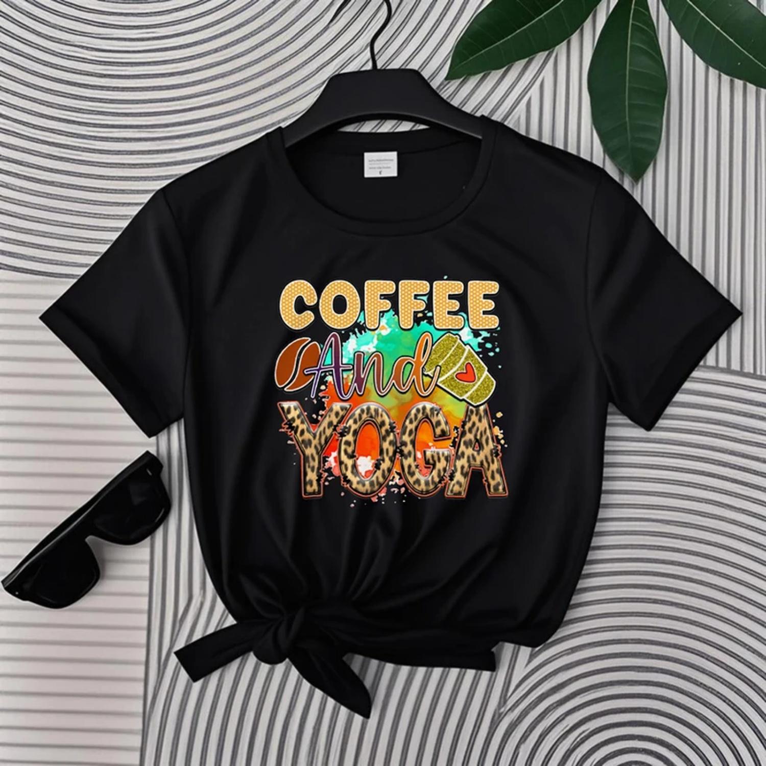 

Women s round neck exquisite printed T-shirt fits the body shape and is not easily deformed 2025 Fashion and leisure S чёрный