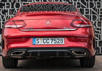 Mercedes C-Klasa C206 Coupe 21+ Chrome Trunk Trim - Tailgate Accent - Premium Car Rear Detail - Shine Enhancer