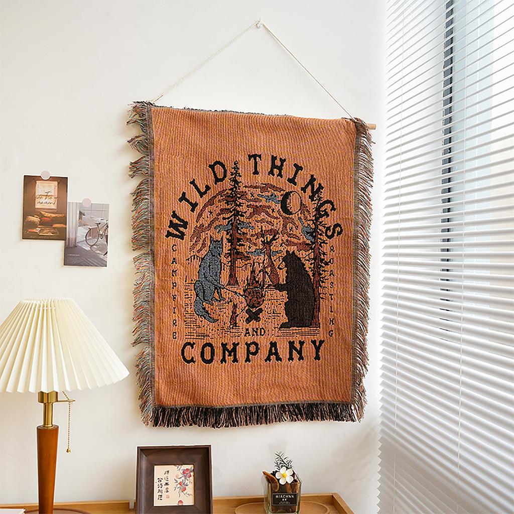 Camping Wall Tapestry – Room And Bedroom Decorative Cloth For Cozy Home And Outdoor Setup