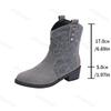 Fashion 2025 Autumn New Retro Designed Fashion Casual Short Boots for Women's Coarse Heel Pointed Head Fashion Comfortable Slip on Boots