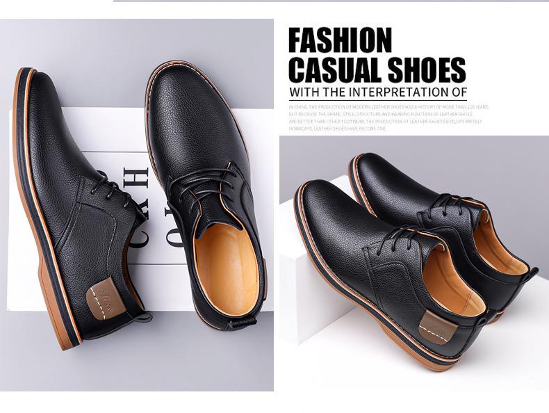 Zapatos Derby de Cuero Estilo Británico para Hombre Verano 2025 - Formales, Casuales, Suela Blanda, Tendencia Retro